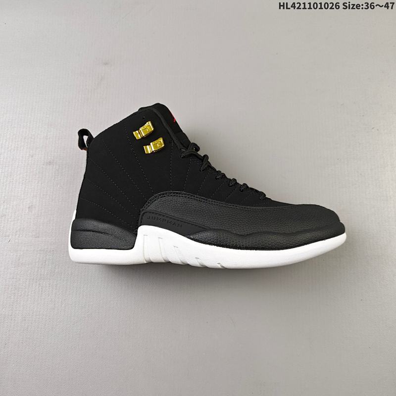 110 真标✅Nike Air Jordan 12 耐克 防滑 高帮 AJ12代复古篮球鞋 货号:153265-017 ID:HL421101026 Size:36～47