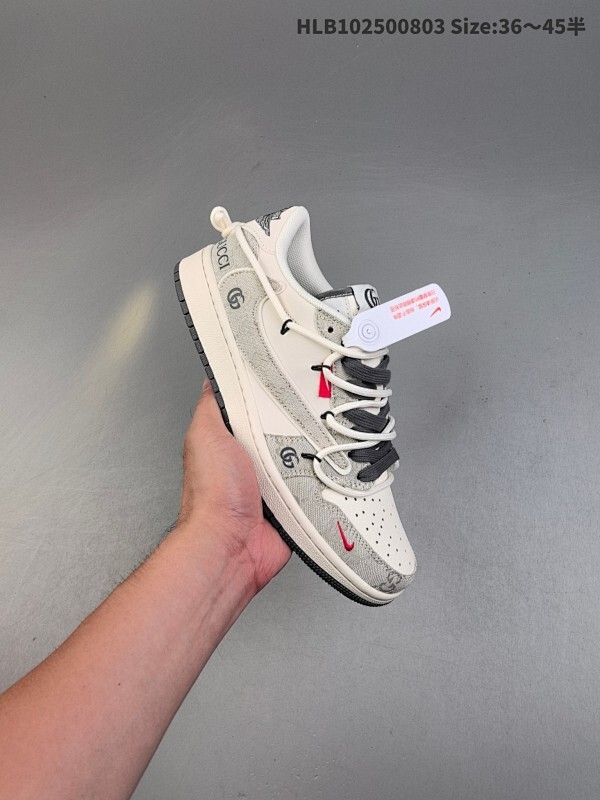 公司级✅Nike Air Jordan 1 x Travis Scott AJ1倒勾 乔一倒钩 ‘DIY’定制 耐克 低帮文化篮球鞋