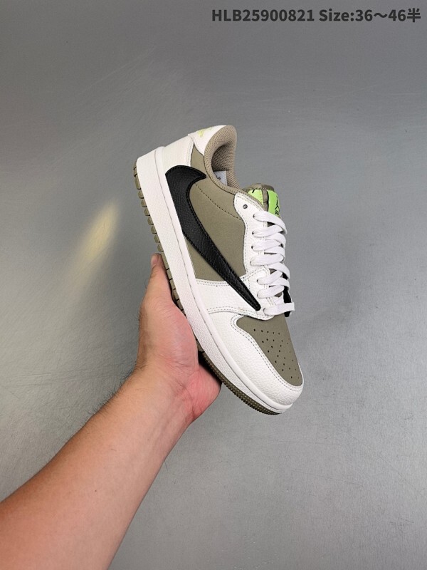 真标✅Nike Air Jordan 1 x Travis Scott AJ1倒勾 乔一倒钩 耐克 低帮文化篮球鞋