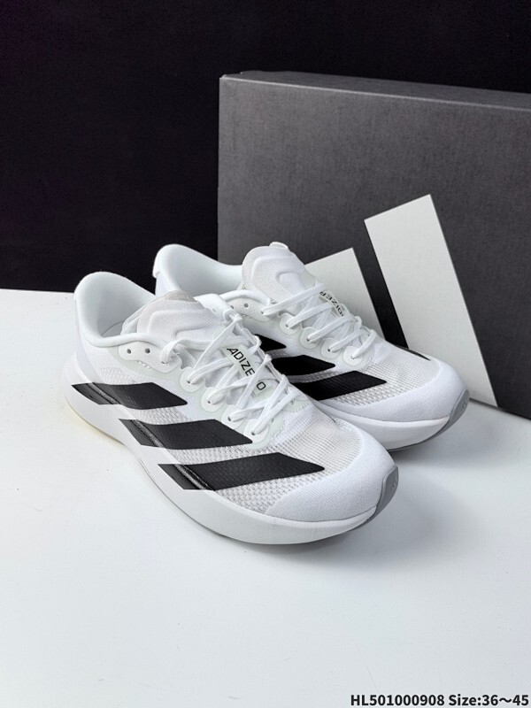 集合100 阿迪达斯Adidas Adizero Evo SL 阿迪达斯 舒适百搭防滑耐磨 低帮 休闲跑步鞋 货号JR3418