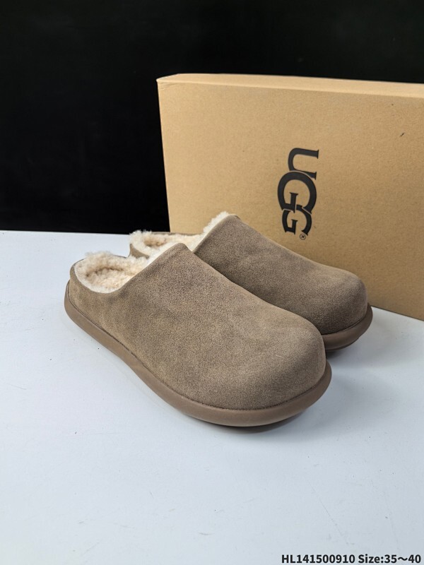 集合  公司级✅UGG 小土豆 复古百搭半拖勃肯懒人鞋 暖冬加绒休闲时尚高颜值 舒适一脚蹬 包头拖鞋！