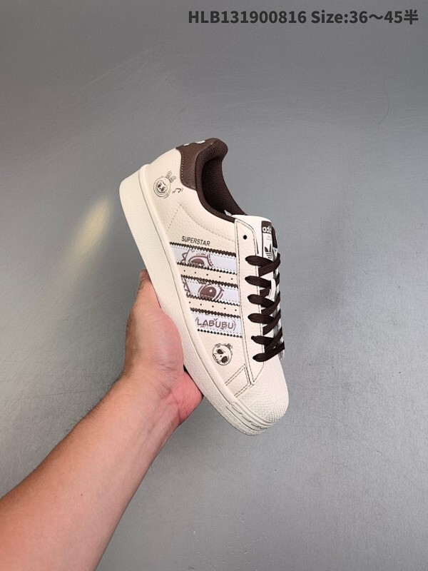 定制版！阿迪达斯阿迪达斯Adidas三叶草 Originals Superstar II 贝壳头系列低帮经典百搭休闲运动板鞋