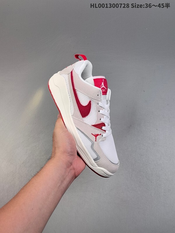 Air Jordan CMFT Era 低帮 白灰红 乔丹篮球鞋系列 舒适简约百搭耐磨低邦生活休闲鞋