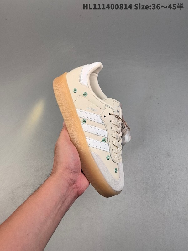 公司级✅Adidas Originals Samba XLG 桑巴舞系列阿迪达斯 三叶草 绅士德训足球风百搭低帮休闲运动板鞋