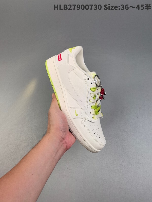 集合特价‼️ 公司级✅Nike Air Jordan 1 x Travis Scott AJ1倒勾 乔一倒钩 ‘DIY’定制 耐克 低帮文化篮球鞋