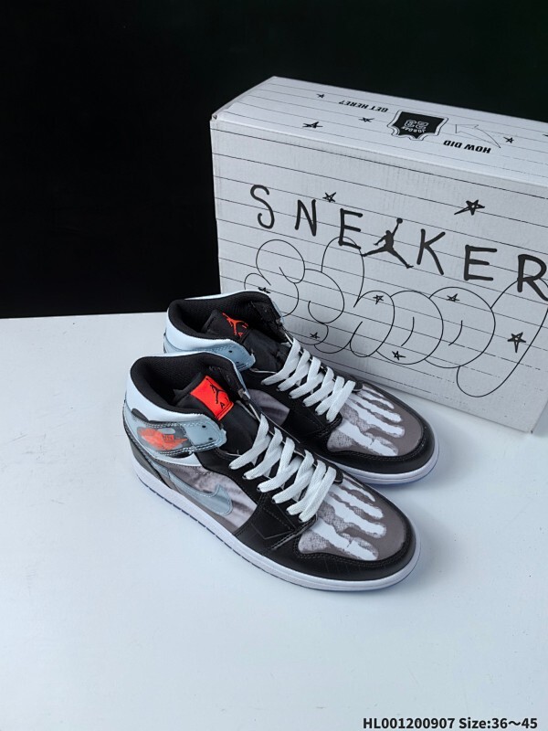 超a 二层 Air Jordan 1 MID X-RAY Skeleton 中帮 X光黑灰 AJ1 乔丹1代 aj1 乔1 低邦 黑灰 乔丹篮球鞋系列 此款Air Jordan 1