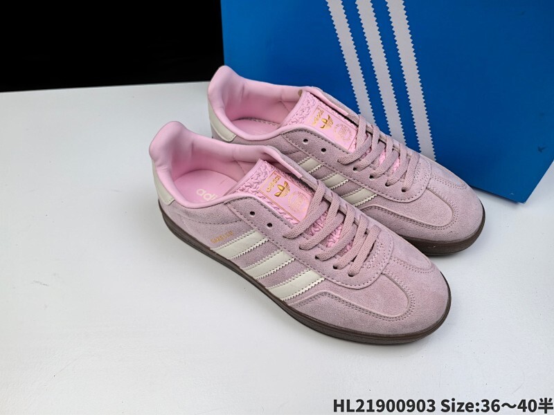 ✅Adidas Originals Gazelle Indoor 三叶草休闲防滑耐磨低帮板鞋 鞋头出色设计 塑就出众贴合感