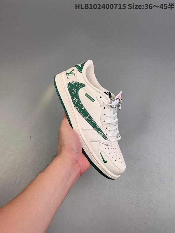 公司级✅Nike Air Jordan 1 x Travis Scott AJ1倒勾 乔一倒钩 ‘DIY’定制 耐克 低帮文化篮球鞋