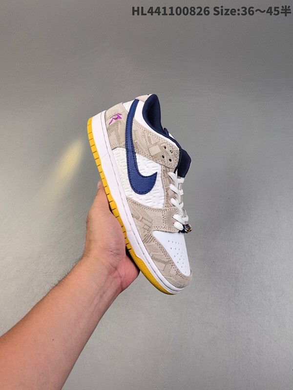 ✅耐克Nike SB Dunk Low扣篮系列低帮休闲运动滑板板鞋采用软质牛剖皮鞋面材质#正确后跟反口里弧度