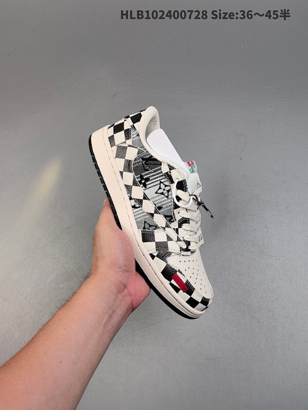 公司级✅Nike Air Jordan 1 x Travis Scott AJ1倒勾 乔一倒钩 ‘DIY’定制 耐克 低帮文化篮球鞋