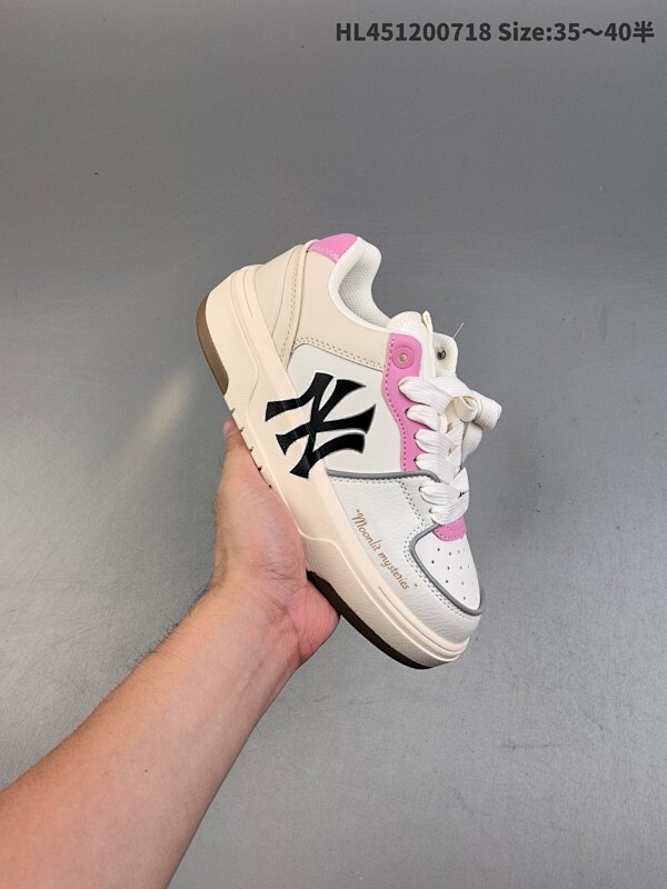 公司级✅MLB Chunky Liner PU ‘DIY定制’ 简约时尚 百搭 包裹性保暖防滑防水减震 低帮 板鞋