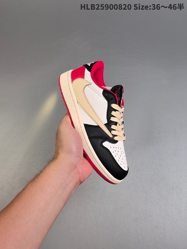 ✅AJ1倒勾Travis Scott x Air Jordan 1 ” Reverse Mocha “ AJ1乔1 TS 闪电 联名倒钩