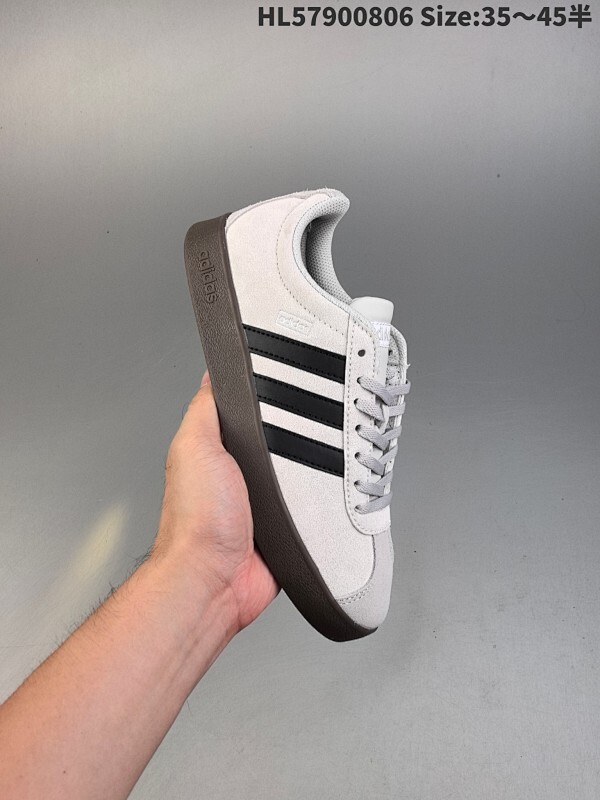 集合 AD Neo VL Court CLASSIC 阿迪三叶草 绒面麂皮防滑耐磨轻便低帮板鞋