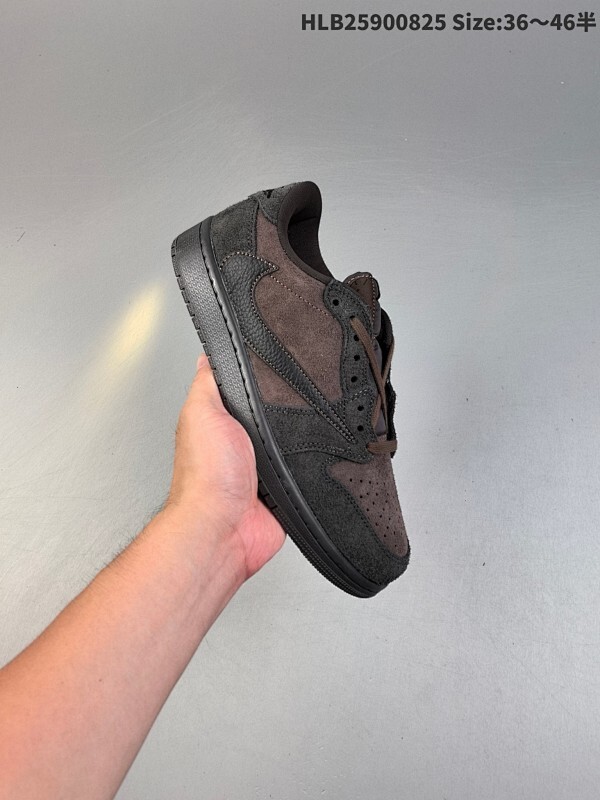 真标✅Nike Air Jordan 1 x Travis Scott AJ1倒勾 乔一倒钩 耐克 低帮文化篮球鞋  货号:DM7866-202