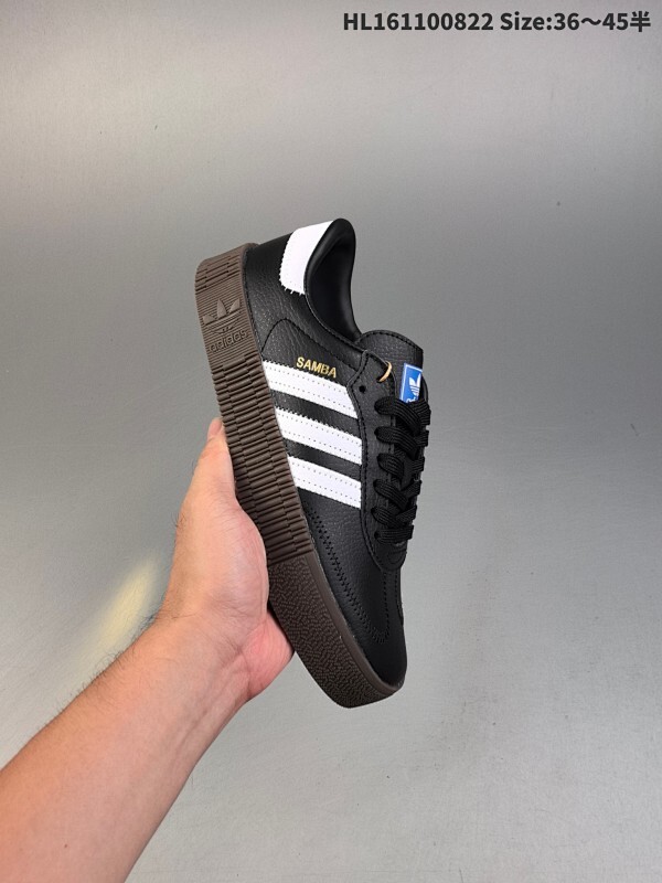 集合二  阿迪达斯Adidas SAMBA W 厚底休闲板鞋 实拍首发 该鞋款鞋面采用多种材料拼接(缝车线) S