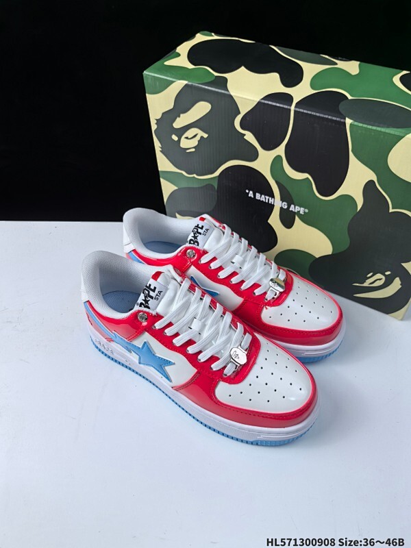 公司级✅日本里原宿潮流品牌A Bathing Ape安逸猿BAPE Sk8 Sta Low SK8系列低帮休闲运动 BATHING APE