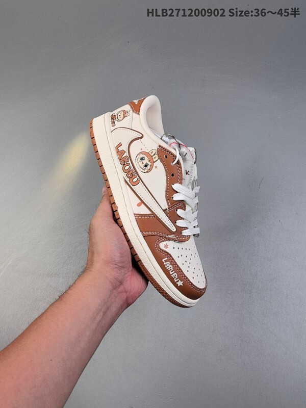 集合特价福利  公司级✅Nike Air Jordan 1 x Travis Scott AJ1倒勾 乔一倒钩 ‘DIY’定制 耐克 低帮文化篮球鞋