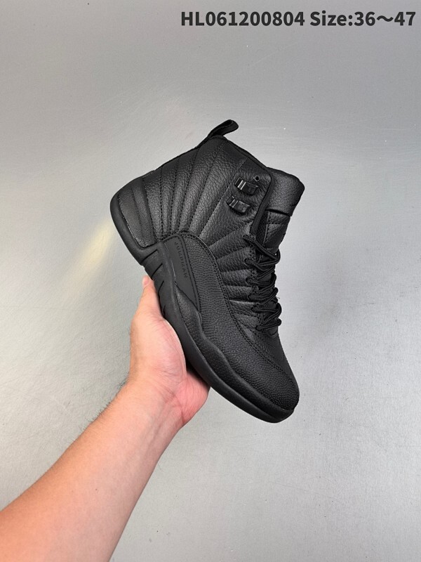 Air Jordan 12 Retro High "Winterized" 高帮 御寒 AJ12 乔丹12代 aj12 乔12 高邦 纯黑色