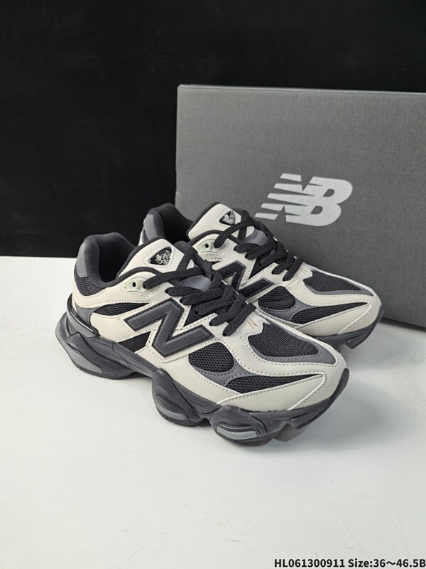 真标✅New Balance 9060系列 新百伦 复古休闲运动慢跑鞋  鞋面大身由空间双格及磨砂鞋面拼接而生
