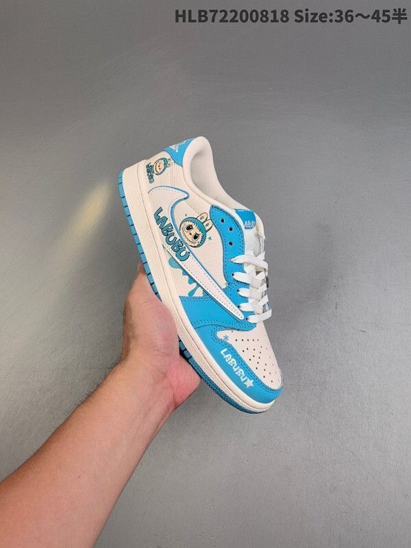 公司级✅Nike Air Jordan 1 x Travis Scott AJ1倒勾 乔一倒钩 ‘DIY’定制 耐克 低帮文化篮球鞋