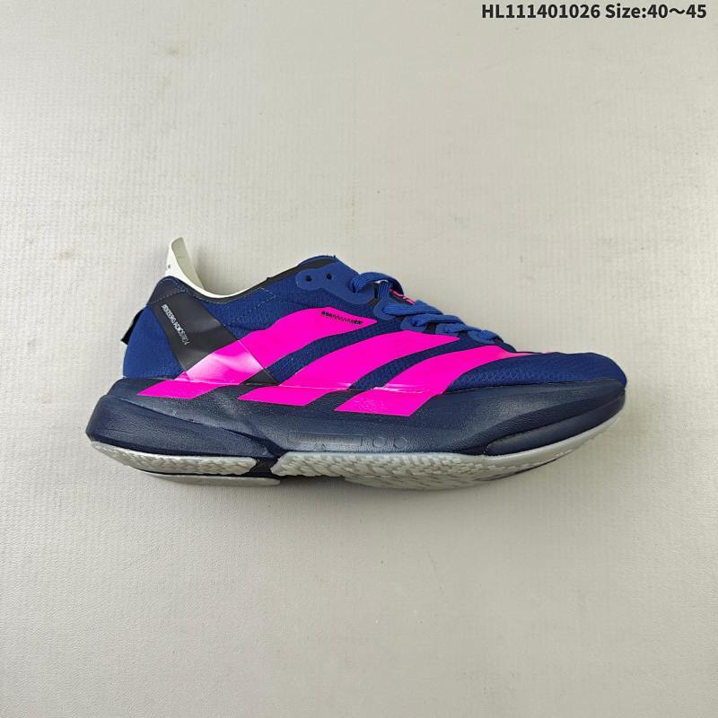 140 ADIZERO ADIOS PRO 4 M 泡棉搭配全掌碳板 缓震透气跑步鞋 AdizeroBoston12跑鞋专为中长跑而设计 它们通过来自ENERGYRODS的推进感为训练带来了比赛日的感