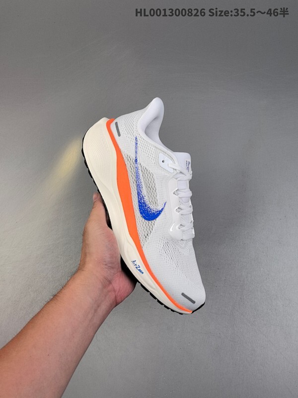 真标带半码 Nike Air Zoom Pegasus 41 "Blueprint" 耐克 飞马41代 低帮 白蓝橙 舒适百搭双层织物耐磨透气低邦马拉松跑步鞋
