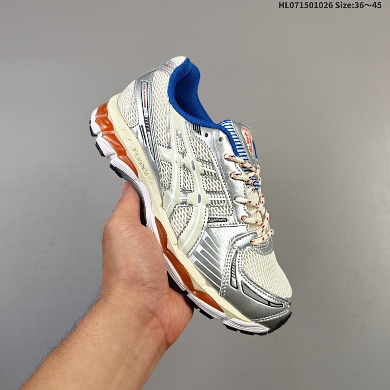 集合150 【公司级】亚瑟士 KITH x Asics Gel-Kayano 12.1 “Light Sage”运动舒适防滑透气 低帮跑步鞋 厚底增高老爹鞋 该款ASICS Kayano 12.1