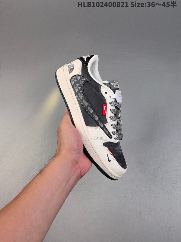 公司级✅Nike Air Jordan 1 x Travis Scott AJ1倒勾 乔一倒钩 ‘DIY’定制 耐克 低帮文化篮球鞋