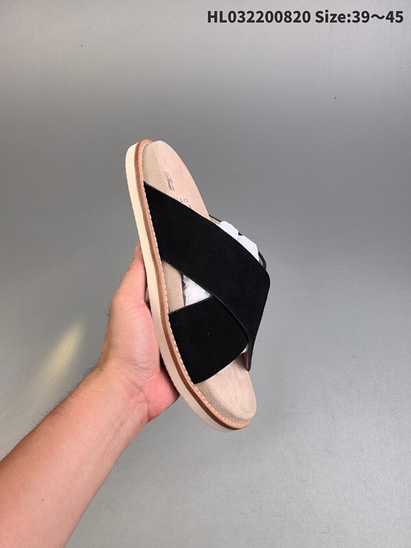 集合  顶奢老钱品牌 Brunello Cucinelli 布鲁内洛.库奇内利 BC 绒面革 露趾防滑双杠可调节拖鞋