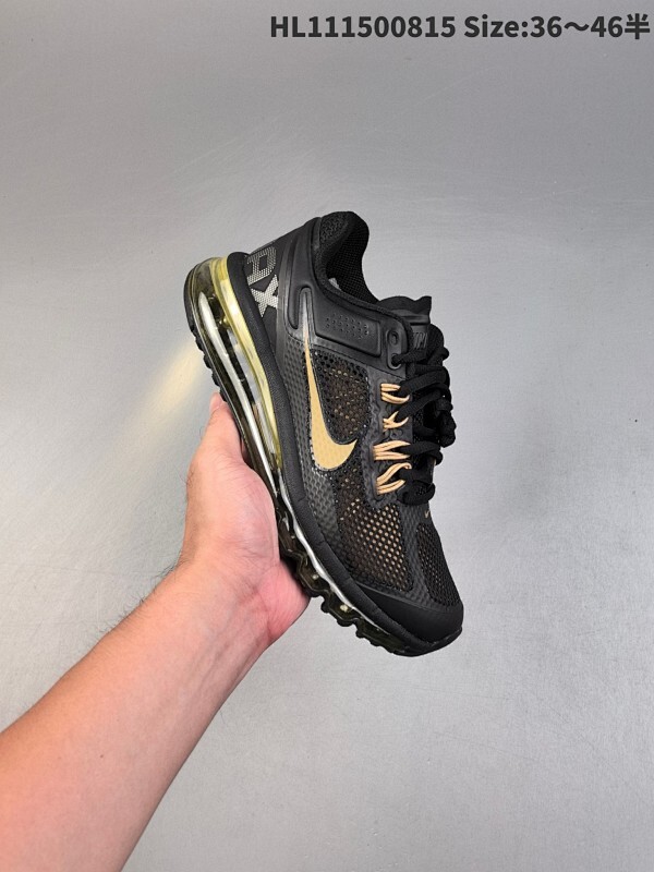 公司级✅Nike Air Max 2013 联名气垫跑鞋  整体依旧以Stussy标志性的麻布编织材质覆盖 鞋身大面积采用了网眼材质为主 并且后跟部分还带有反勾Swoosh点缀