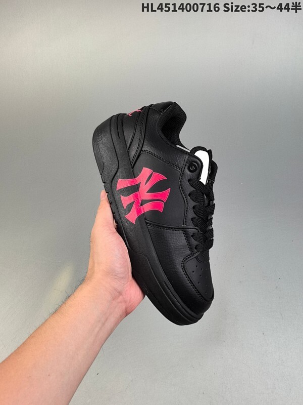 集合一 公司级✅MLB Chunky Liner PU ‘DIY定制’ 简约时尚 百搭 包裹性保暖防滑防水减震 低帮 板鞋