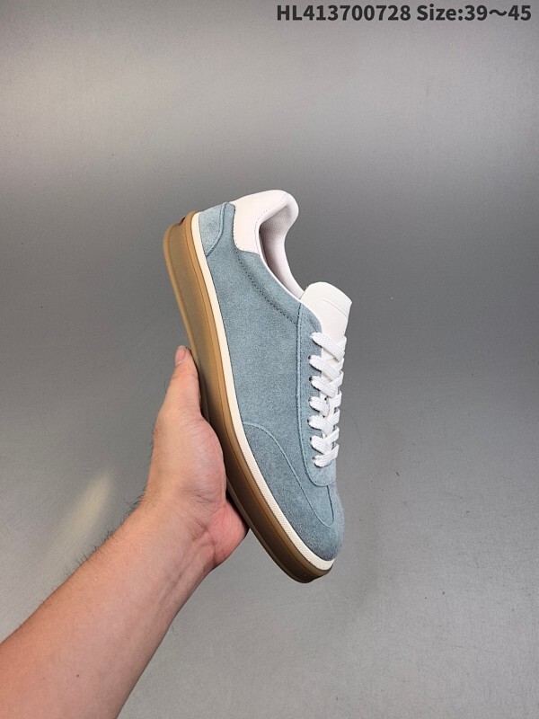 集合   公司级 Loro Piana 皮革 圆头系带 低帮 板鞋 男款 白色