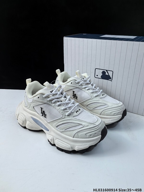 公司级✅MLB Winner Chunky 百搭舒适休闲潮流运动厚底增高防滑耐磨 低帮 老爹鞋 货号:3ASHW055N