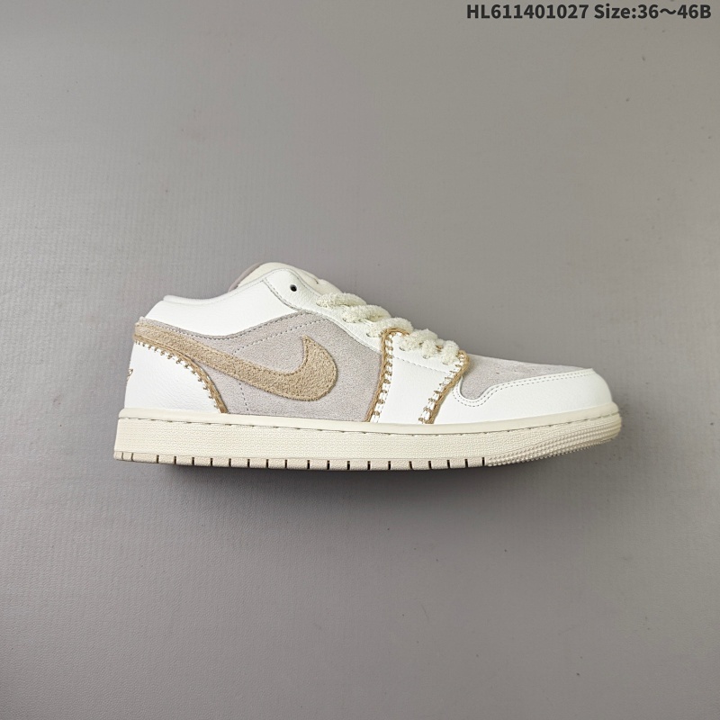 140 乔丹Air Jordan 1 Zoom CMFT AJ1乔丹一代低帮经典复古文化休闲运动篮球鞋AJ1不仅颜值过硬，脚感又成了这双鞋新卖点，这款全新AIR JORDAN 1 鞋身由麂皮、细腻皮革