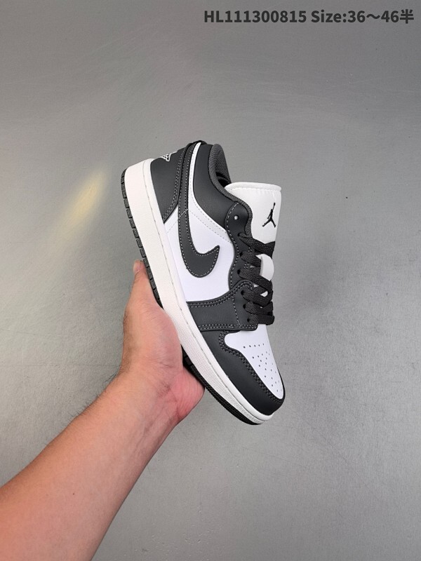 Air Jordan 1 Low 低帮 灰白色 AJ1 乔丹1代 aj1 乔1 低邦 白灰色 男女同款 乔丹篮球鞋系列