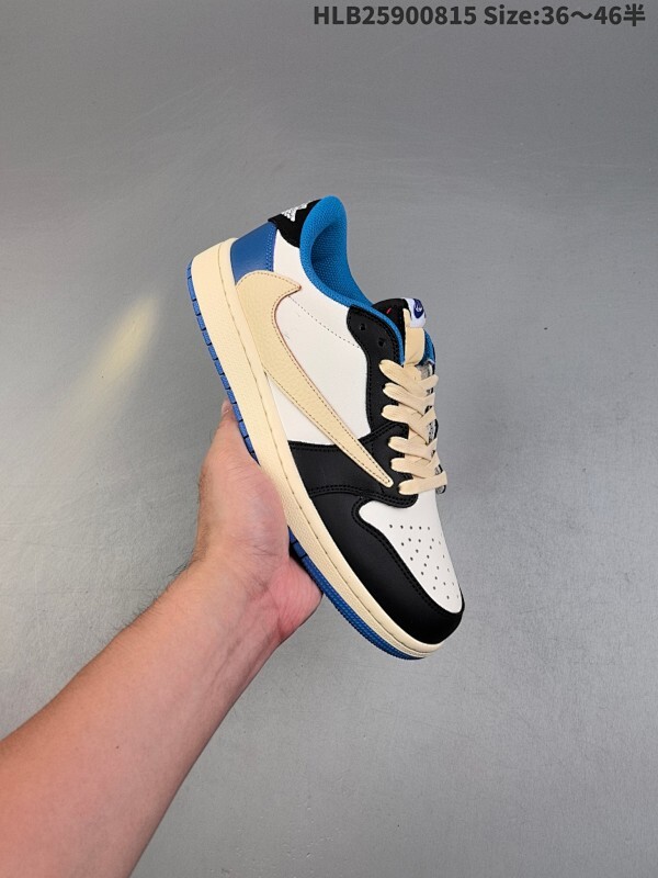 真标✅Nike Air Jordan 1 x Travis Scott AJ1倒勾 乔一倒钩 耐克 低帮文化篮球鞋