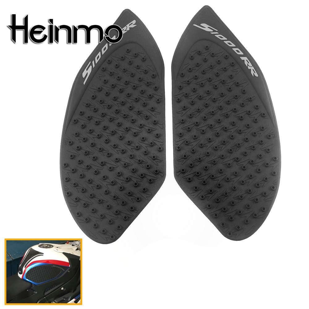 Motorcycle Tank Traction Pad Side Fuel Gas Knee Grip Decal Protector For BMW S1000RR 2010-2016 Black