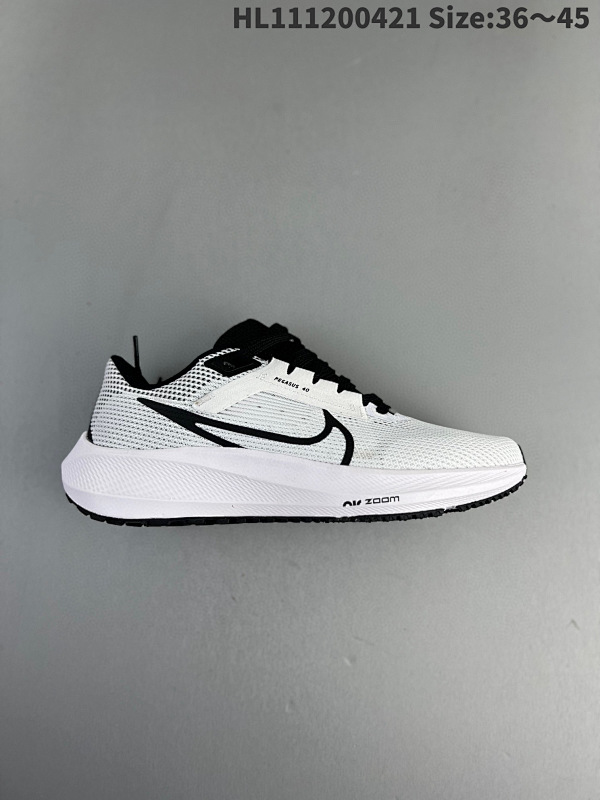 120 耐克Nike Air Zoom Pegasus 40登月 网面透气货号：CW8655-001  ID: HL111200421 Size:36～45跑步鞋 兼顾迅疾外观和稳固脚感