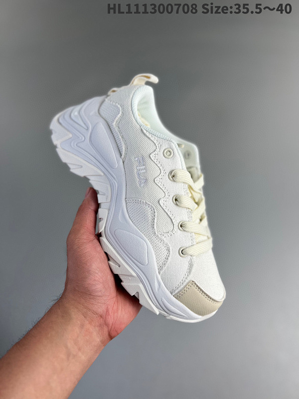 130 公司级FILA 斐乐山丘鞋厚底鞋女鞋复古运动鞋2023春新款户外休闲老爹鞋 货号：F12W321304FGDID: HL111300708 Size:35.5～40