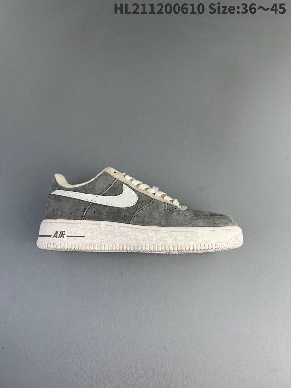 120  Nike Air Force 1 Low 07 麂皮卡其灰 原楦头原纸板 打造纯正空军版型 官方货号：GE8969 228