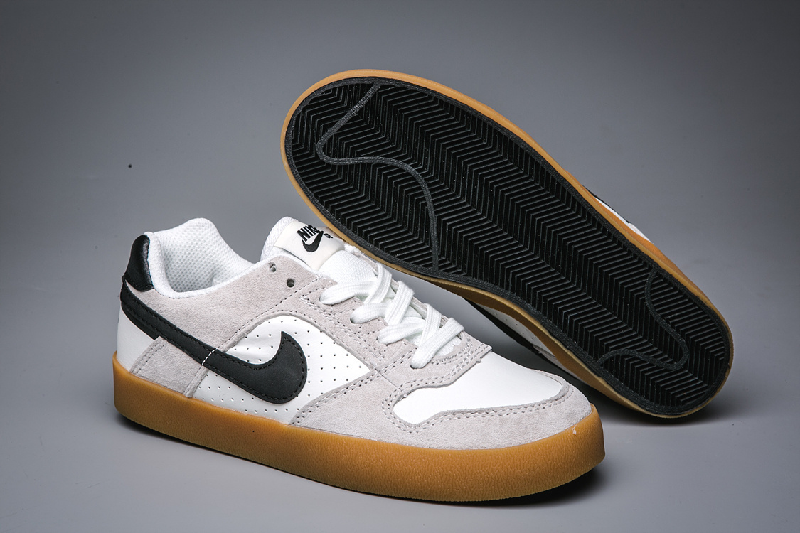 耐克nike sb delta force vulc耐克男女黑白低帮休闲滑板鞋942237-101