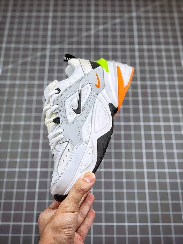 nike m2k tekno 经典白橙黄