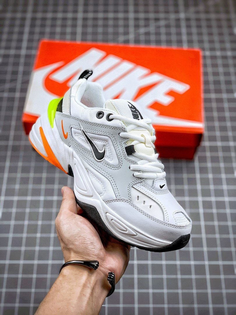 nike m2k tekno 经典白橙黄