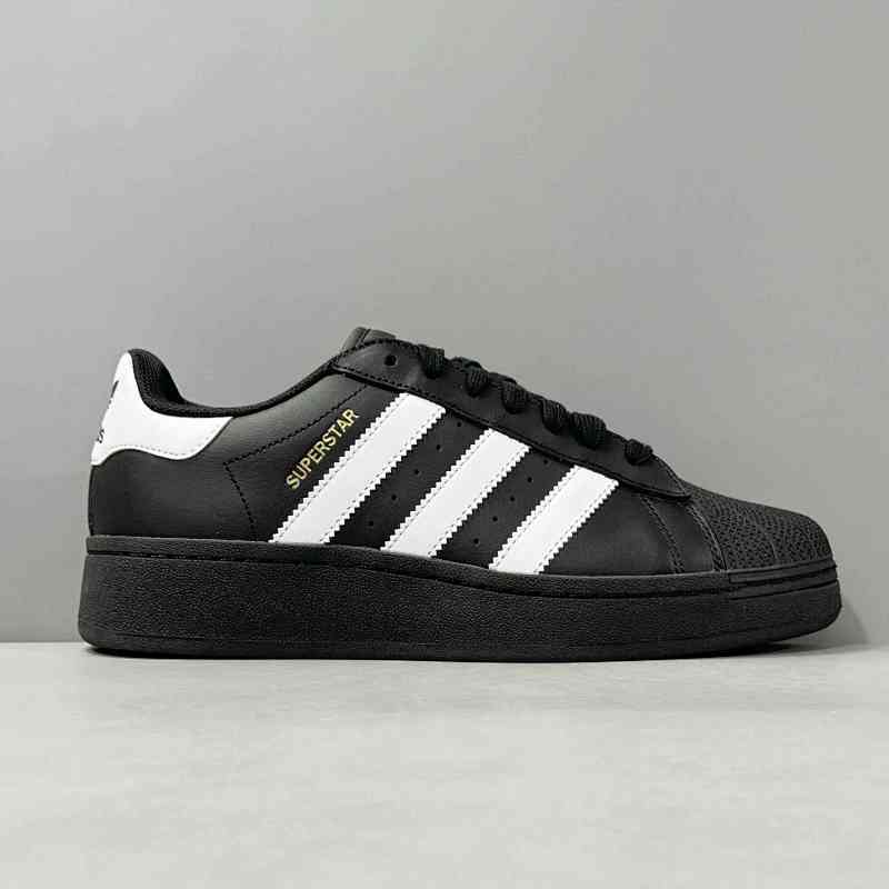 V版顶级 黑色IG9777 阿迪达斯三叶草adidas originals Superstar XLG 防滑耐磨轻便 低帮板鞋 男女同款