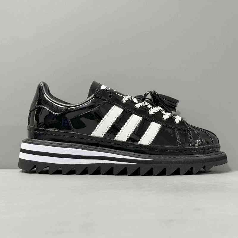 KK版本 陈冠希贝壳头黑色IH5953 阿迪达斯三叶草CLOT x adidas originals Superstar 圆头舒适 防滑耐磨 低帮 生活休闲鞋 男女同款