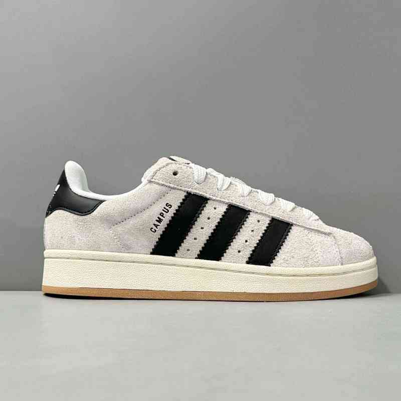 V版顶级 黑灰GY0042 阿迪达斯 三叶草 Adidas originals Campus 00s 防滑耐磨低帮板鞋 男女款