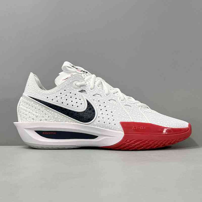超神版本 G.T3/白黑红DV2913-103 Nike Air Zoom G.T. Cut 3 舒适轻盈 低帮 篮球鞋男女同款 白红色