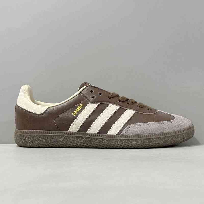 HZ版本 棕色ID1481 阿迪达斯三叶草 adidas originals SAMBA OG 舒适轻盈 防滑耐磨低帮 板鞋 男女同款 棕色
