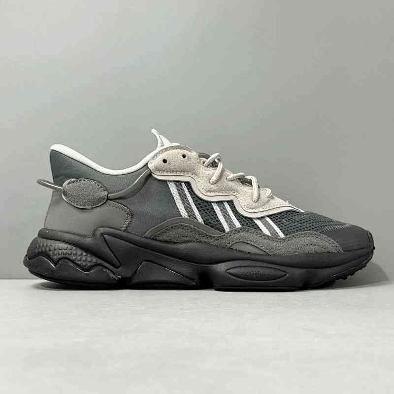 XG版本 水管1代-深灰色ID9818 阿迪达斯三叶草adidas originals Ozweego PU织物 舒适运动 防滑 低帮 生活休闲鞋 男女同款 深灰色