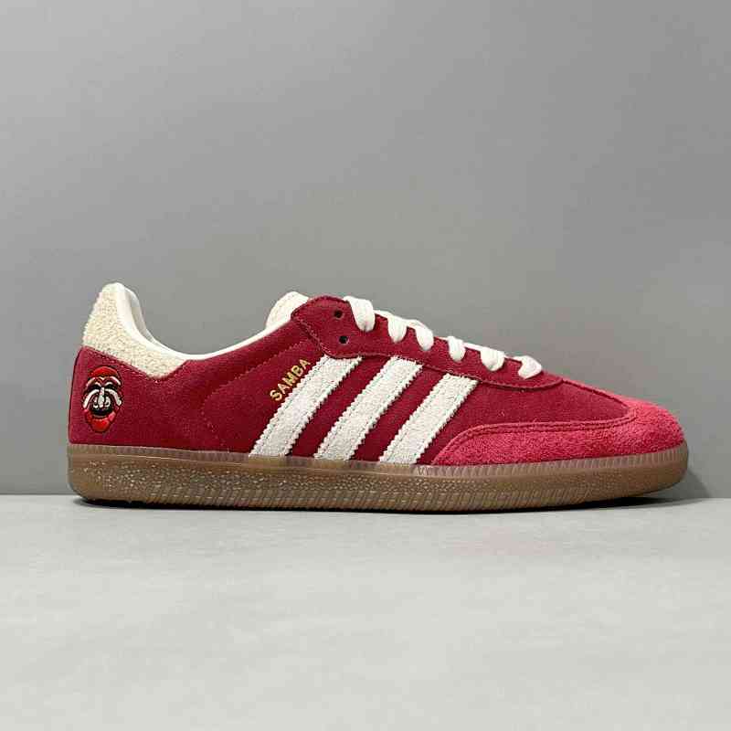 CG版本 红色脸谱IG8905 阿迪达斯三叶草Adidas Originals Samba OG TAL耐磨透气低帮板鞋 男款